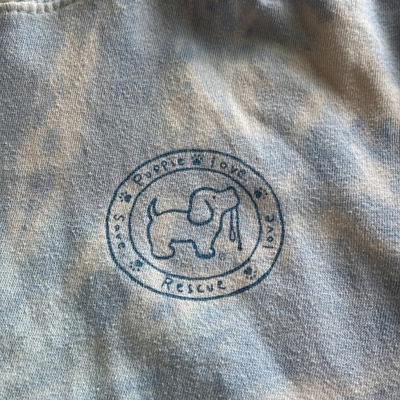 Youth Puppy Love Light Blue Tie-Dye Hooded Sweatshirt Small size 6-8 - Picture 2 of 9